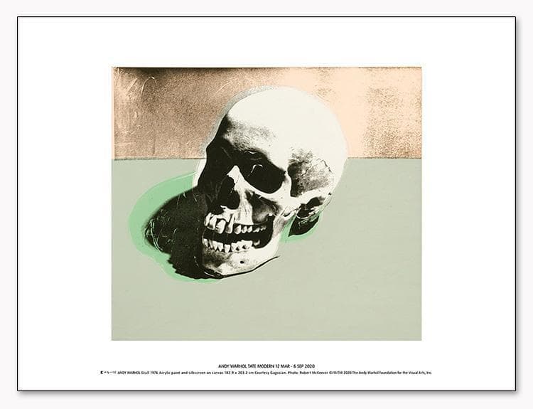 額装品/Skull (white) 1976 exhibition（ウォーホル） - メルカリ