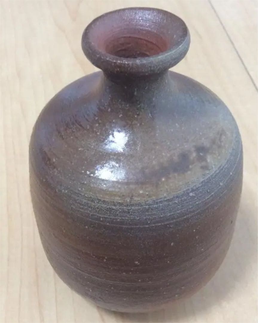 備前焼　徳利 備前鶴首一合徳利 Bizen sake vessel | 備前焼 金重潤平