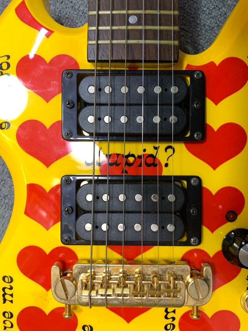 中古】ミニエレキギター フェルナンデス YH-JR hide ソフトケース付