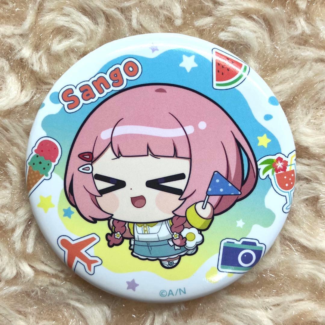 周央サンゴ 缶バッジ にじさんじ 七次元生徒会 まねきねこ コラボ