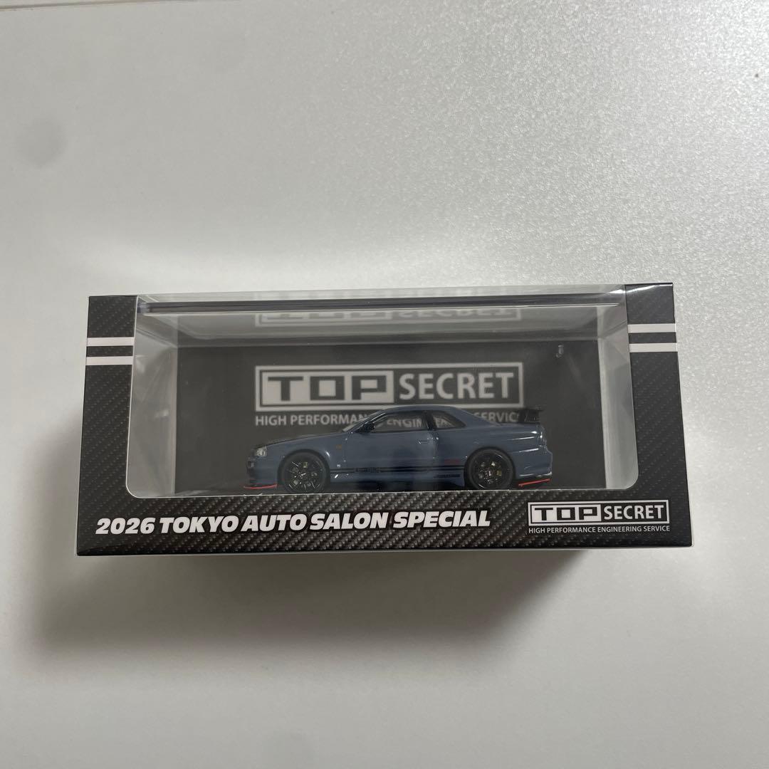 オートサロン2026限定！TOP SECRET BNR 34 東京オートサロン会場限定！TOP SECRET R34チューンドカーの1/43モデル
