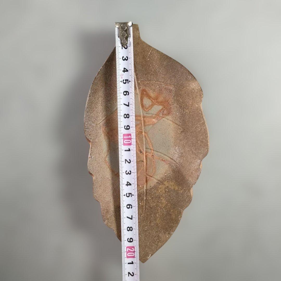 A1342-3/備前焼/閑谷窯/目澤孝 作/備前葉形皿5客/共箱/銘々皿/飾皿