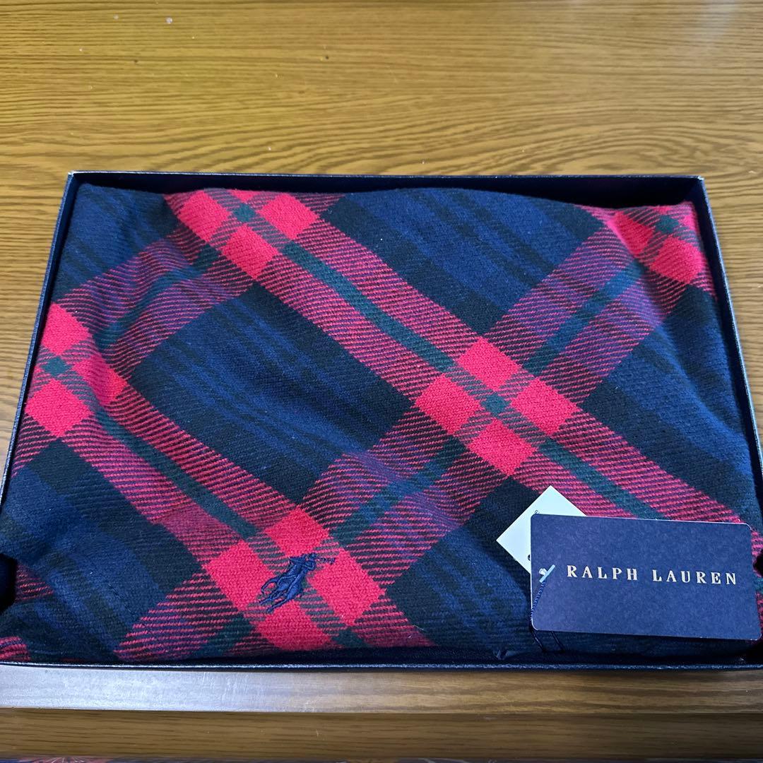 Ralph Lauren チェック柄ブランケット 70×100cm - メルカリ