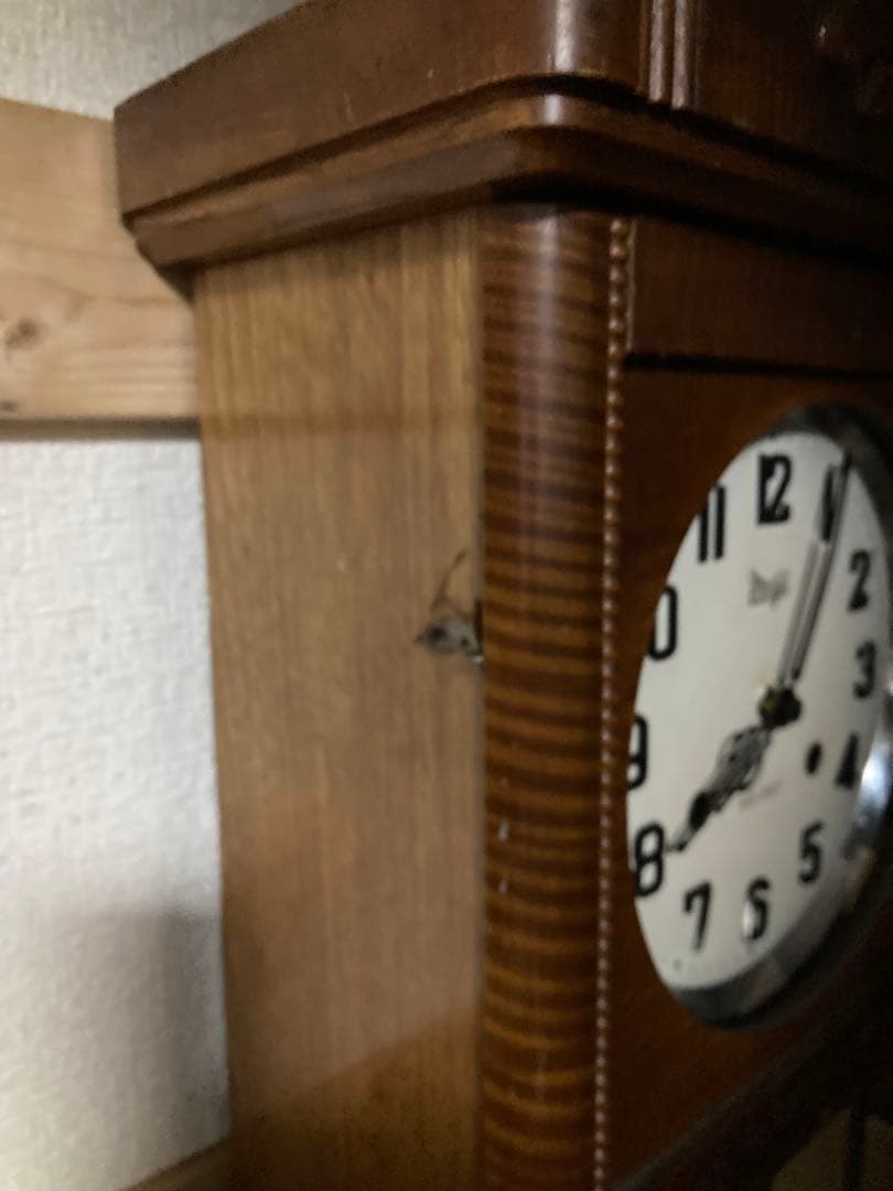大きなアンティークMeiji柱時計 修復済稼動品 - メルカリ