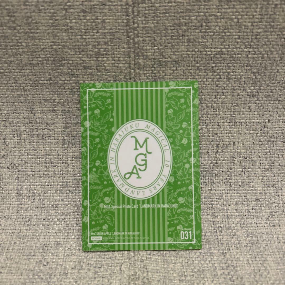 Mrs. GREEN APPLE 原宿ランドマーク フォトカ 031 藤澤 - メルカリ