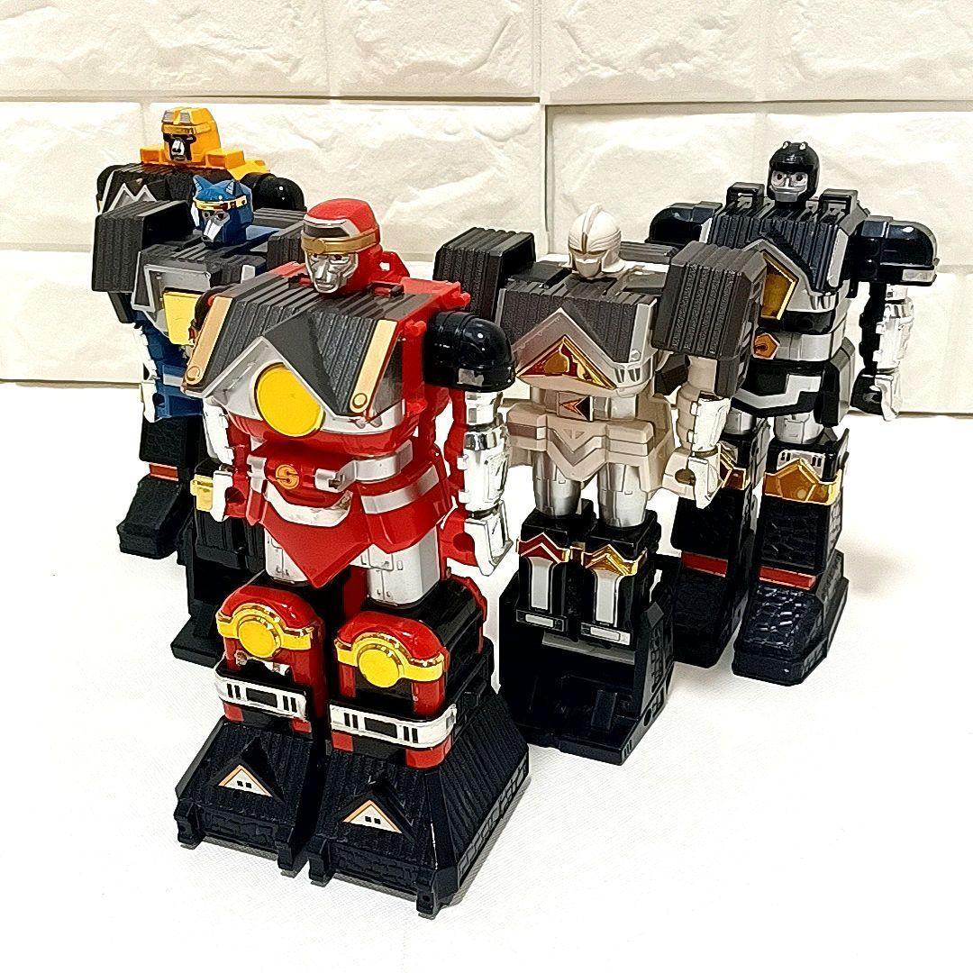 希少☆当時物】忍者戦隊 カクレンジャー 忍者合体 DX 無敵将軍 5体