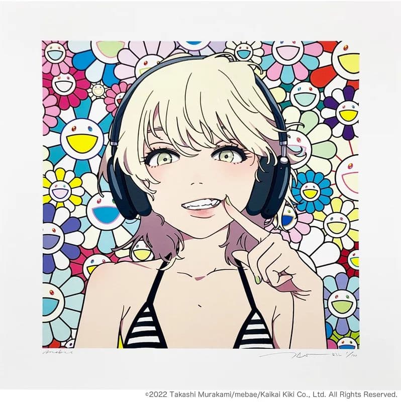 村上隆 × mebae 「smile_01 w M.F」 - メルカリ