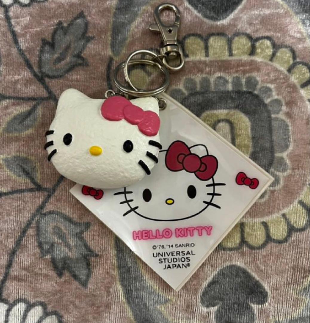 usj ハローキティまん ストラップ キティちゃん キーホルダー - メルカリ