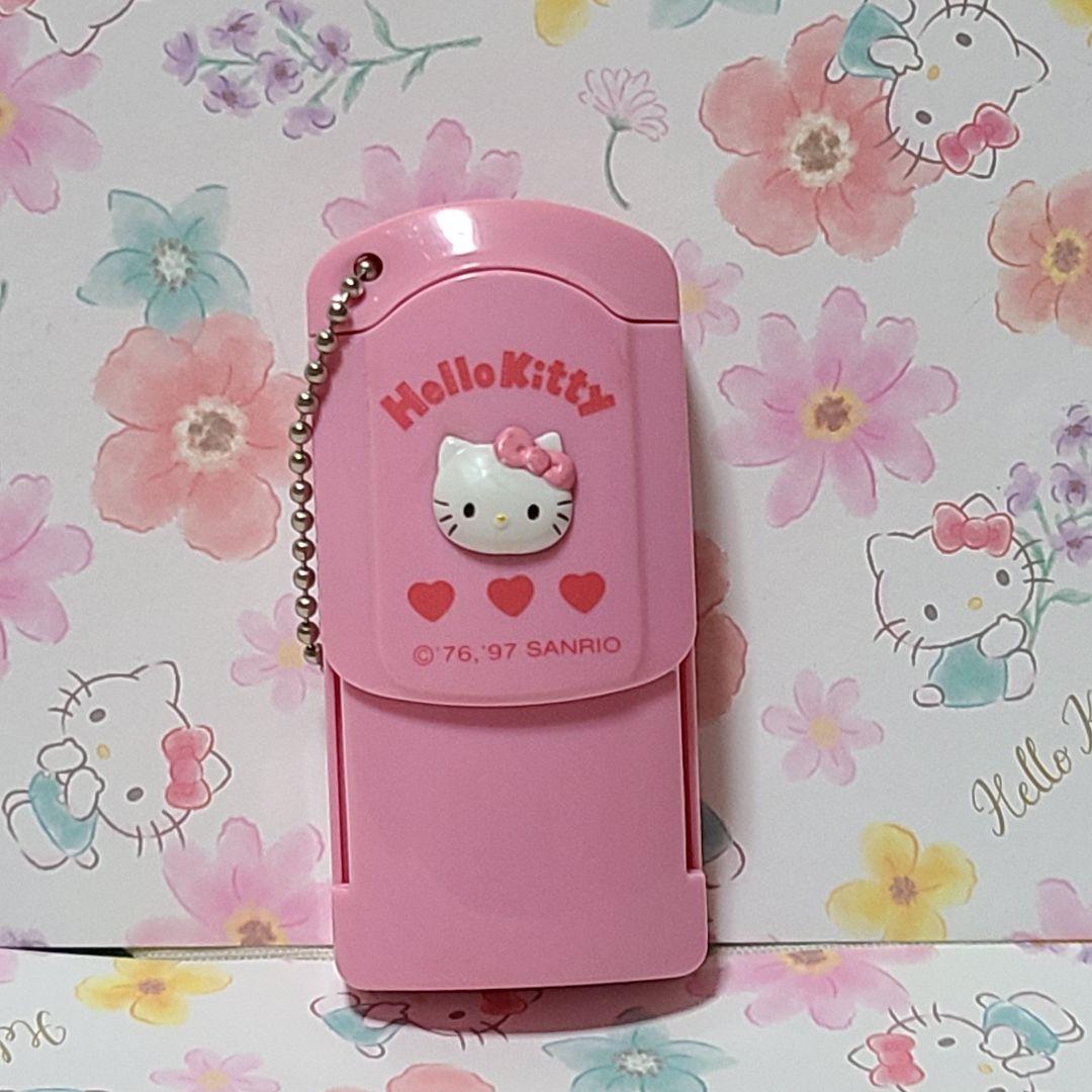 キティ スライドライトキーホルダー ピンク サンリオレトロ