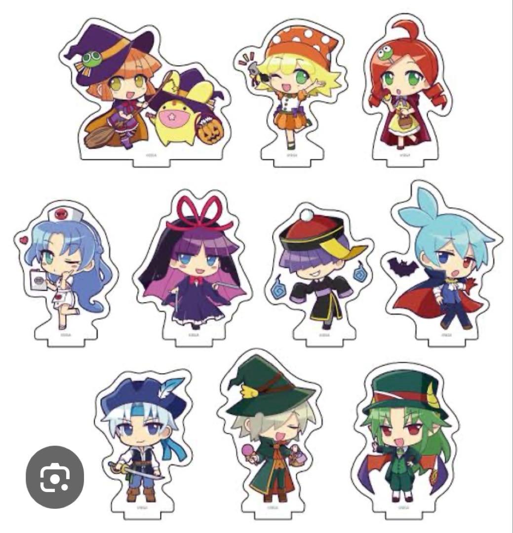 ぷよぷよ ハロウィン アクリルスタンド シグ レムレス サタン まぐろ