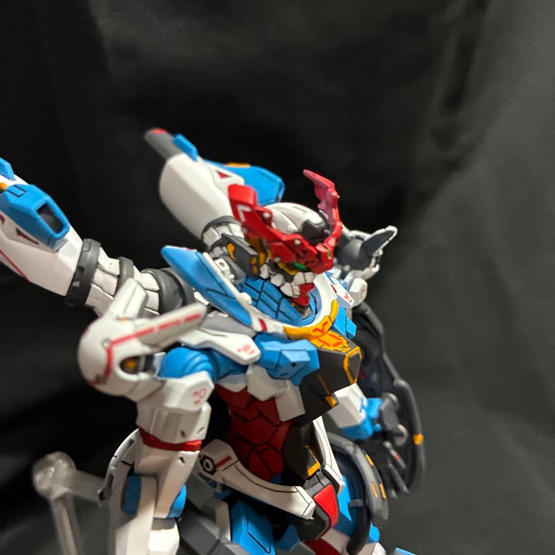 HG ジークアクス 塗装 完成品 ＋ジャイアントガトリングセット www