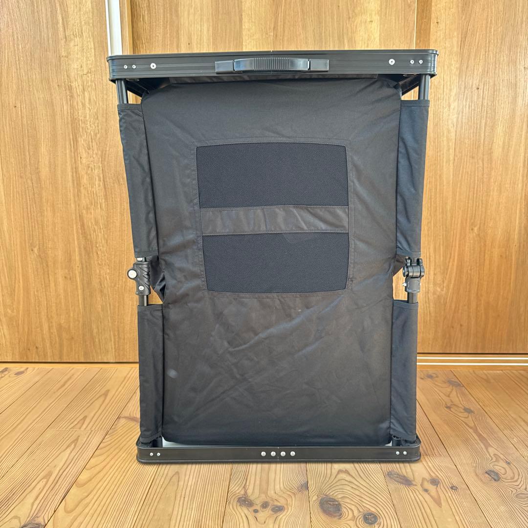 DOD 折りたたみアウトドア マルチキッチンテーブル 収納 黒