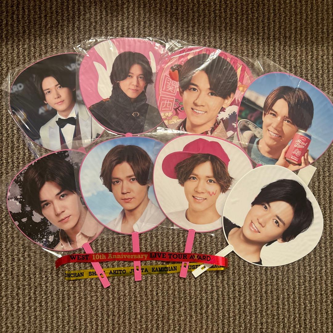 小瀧望 ジャニーズWEST (WEST.)うちわ まとめ売り 銀テープ付き - メルカリ