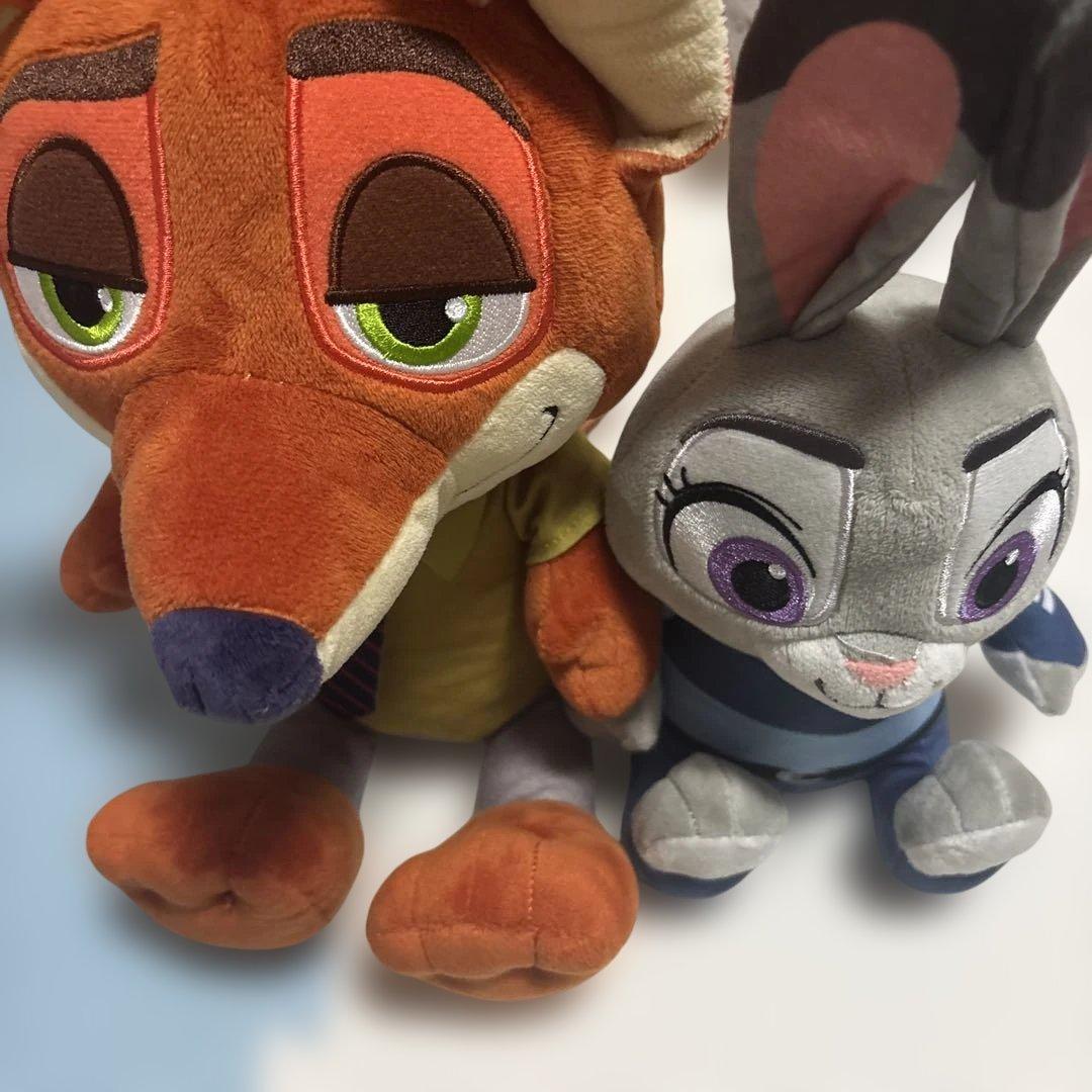 ズートピア ペアぬいぐるみ ニック & ジュディ ディズニー - メルカリ