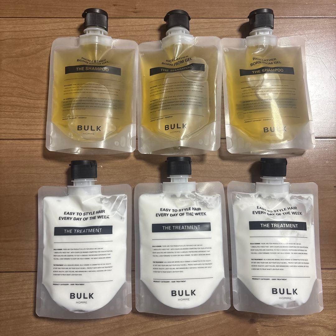 バルクオム　BULK HOMME シャンプー & トリートメント各３個セット Amazon | バルクオム シャンプー＆トリートメント (シャンプー