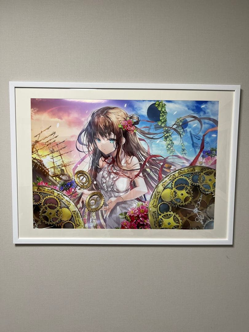 絵師100人展13 複製原画 みわべさくら 額装済み - メルカリ