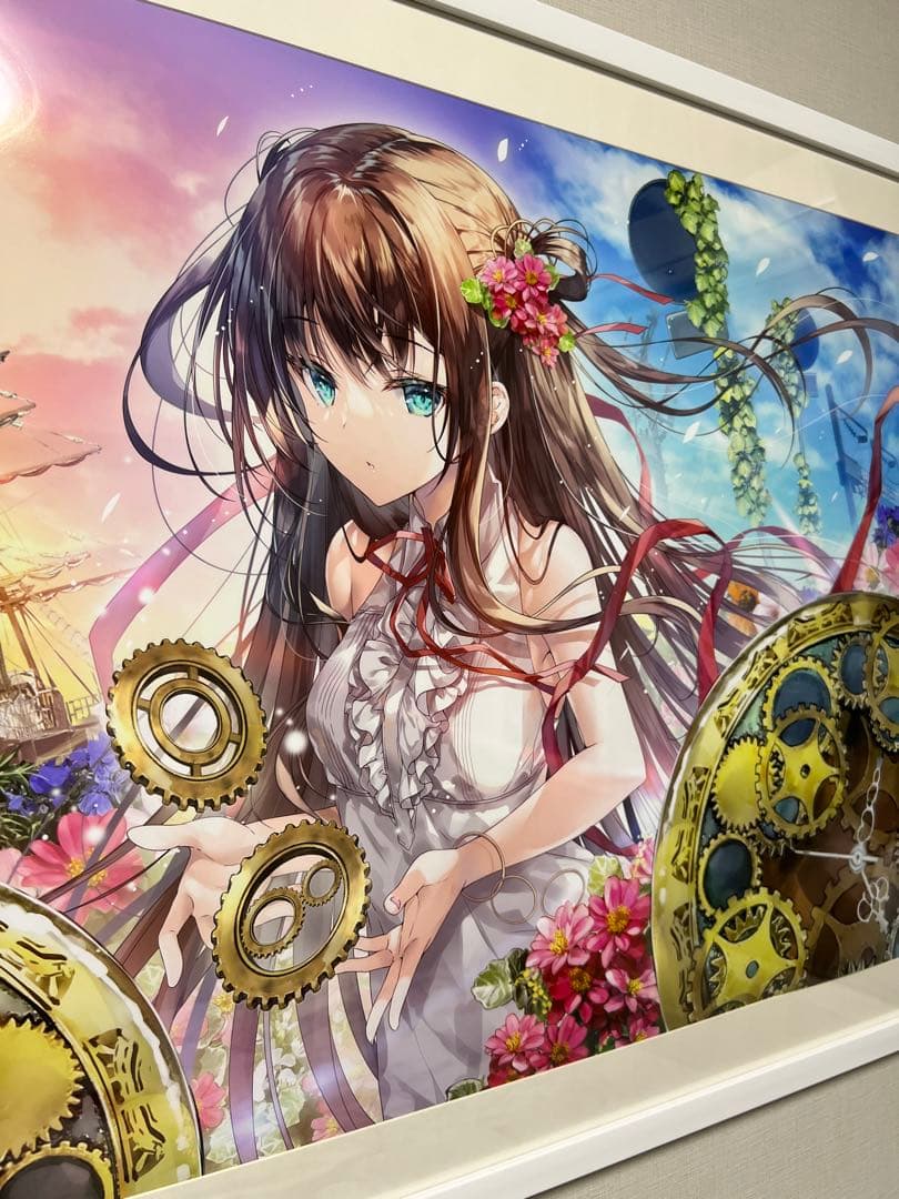絵師100人展13 複製原画 みわべさくら 額装済み - メルカリ