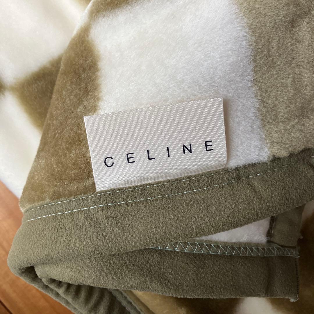 CELINE ニューマイヤー毛布 ミンクタッチ チェック柄
