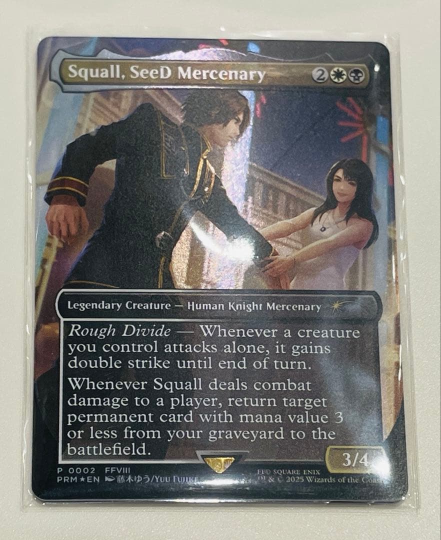MTG SeeDの傭兵、スコール ショーダウンプロモ Foil Squall, SeeD Mercenary - Standard Showdown Promos - Magic: The