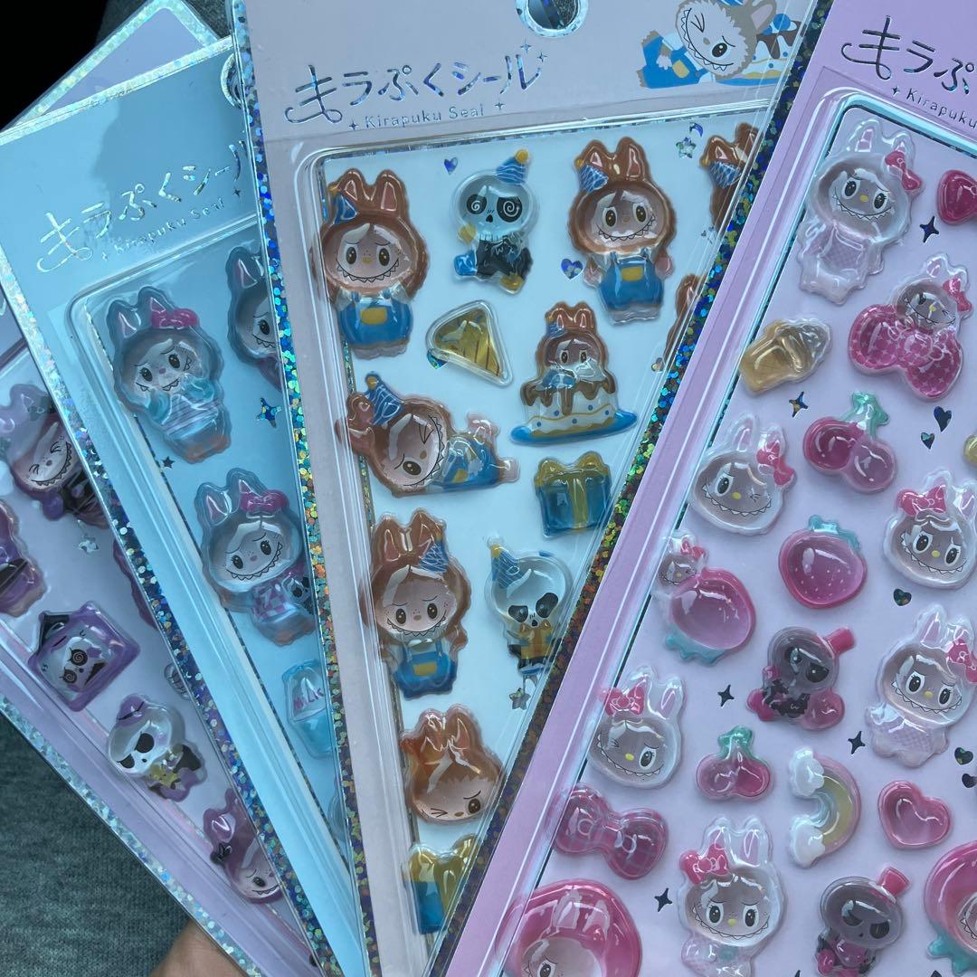ラブブ キラぷくシール 4種類コンプリートセット - メルカリ