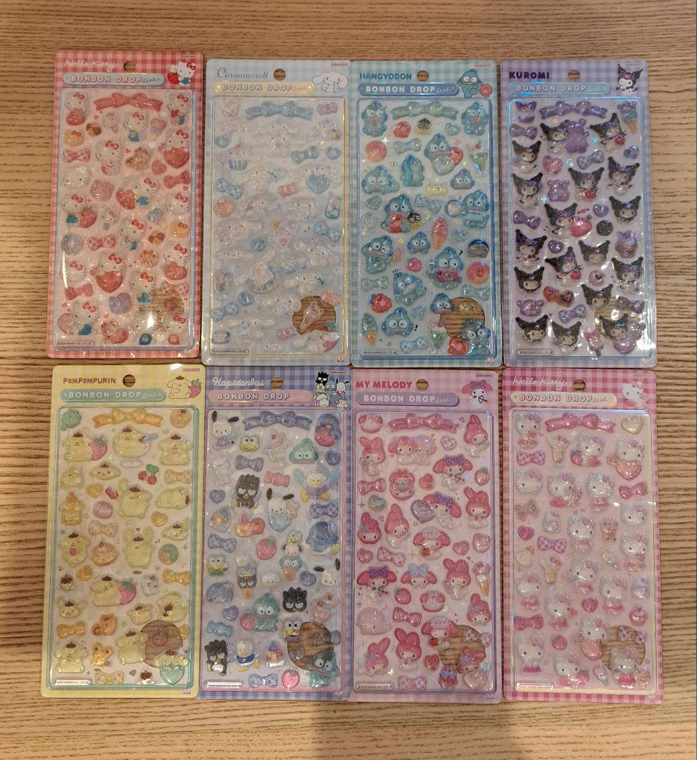 ボンボンドロップシール 正規品 サンリオ第2弾 8枚 コンプリート