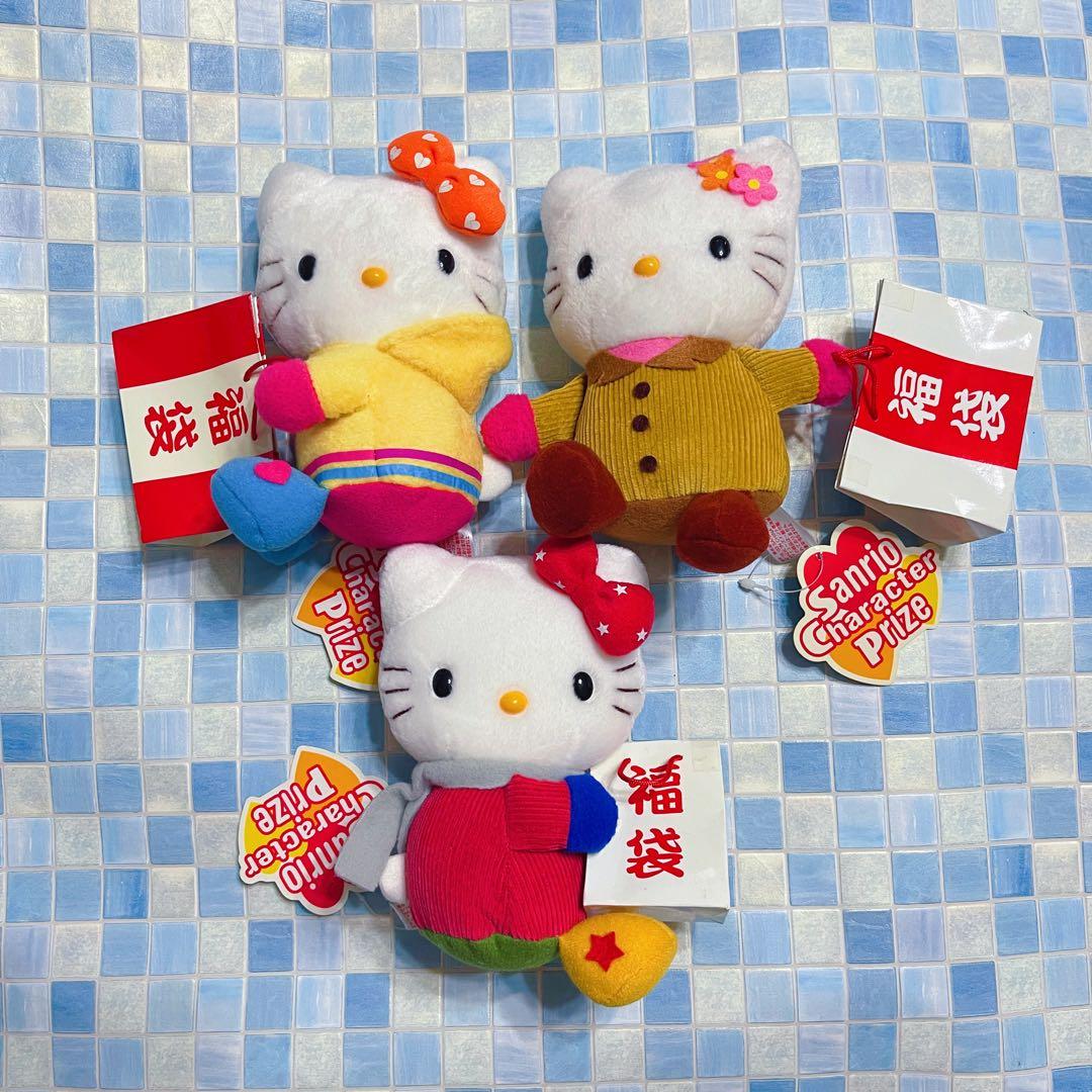 サンリオ　ハローキティ　ぬいぐるみ　マスコット　福袋　3点セット サンリオショップ・オンラインショップ 2025年福袋予約販売のお知らせ