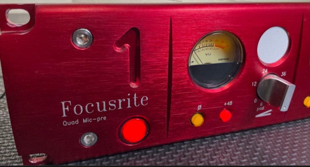 Focusrite Quad Mic-pre レッド - メルカリ