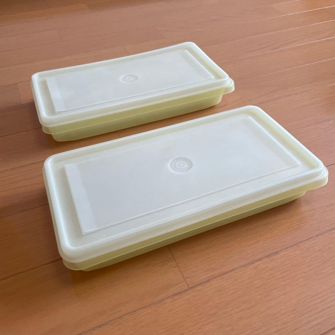 Tupperware 「SSシリーズ」食品保存容器 2個セット 蓋、スノコ付き