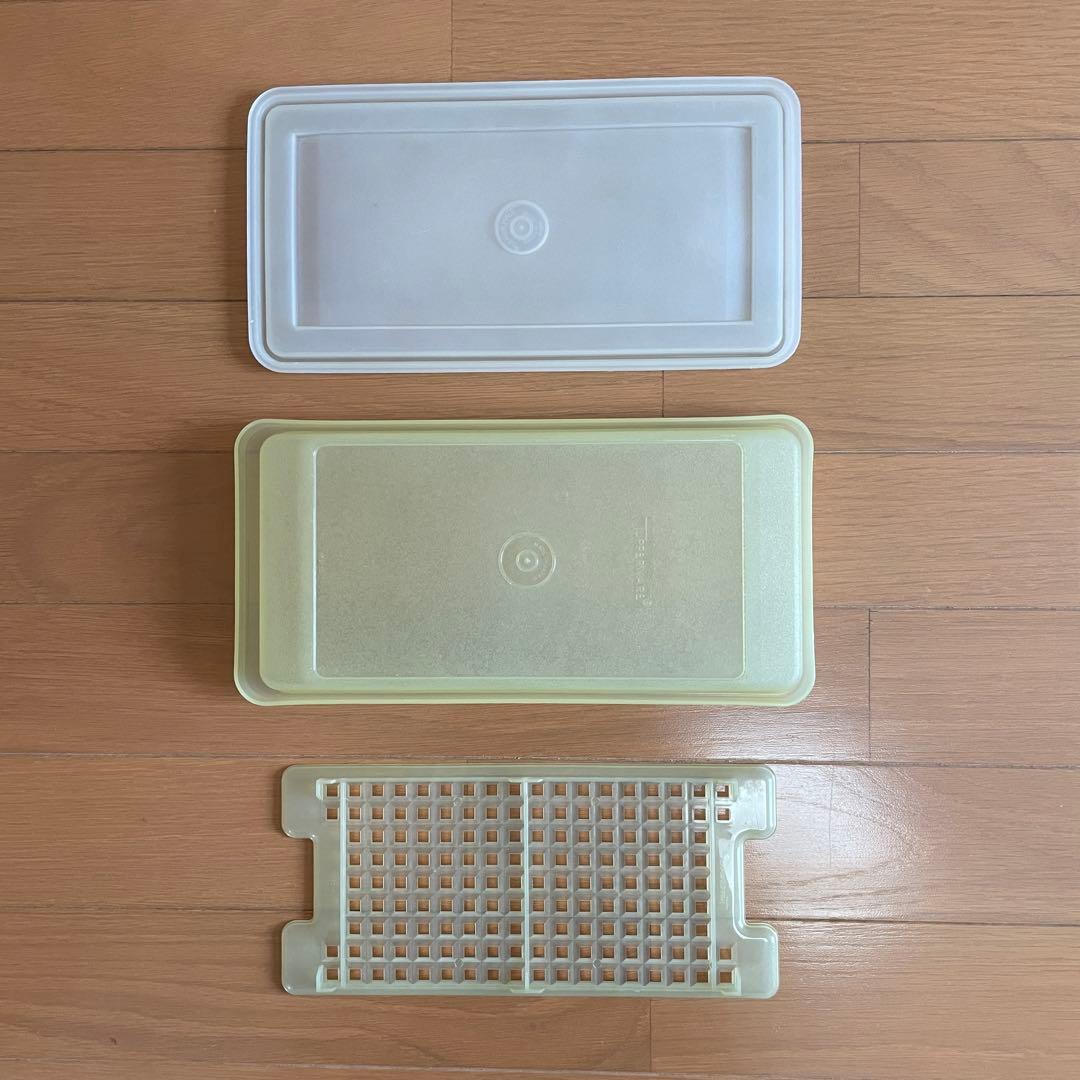 Tupperware 「SSシリーズ」食品保存容器 2個セット 蓋、スノコ付き