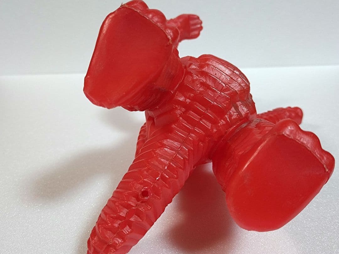レッドキング 無版権 パチ ポリ製 駄玩具 昭和レトロ 怪獣 当時物 ウルトラ