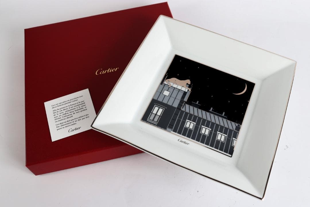 Cartier カルティエ スクエア パンテール プレート 豹 パンテール ドゥ カルティエ