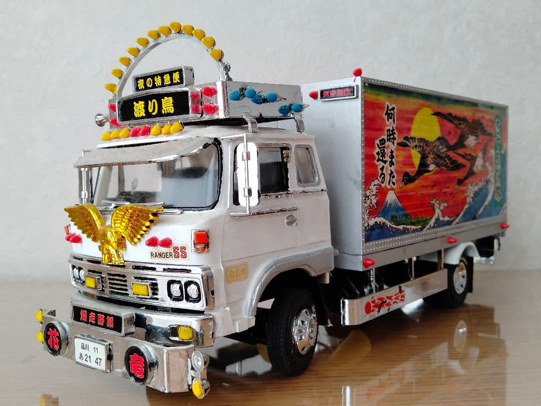 アオシマ 1/32 初代デコトラ［1976年］ 渡り鳥 保冷車タイプ - メルカリ