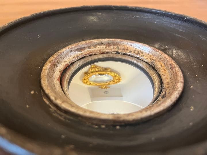 コンベックスミラー 鏡 船窓 イタリア製 雑貨ハ ンドメイド 凸面鏡 M