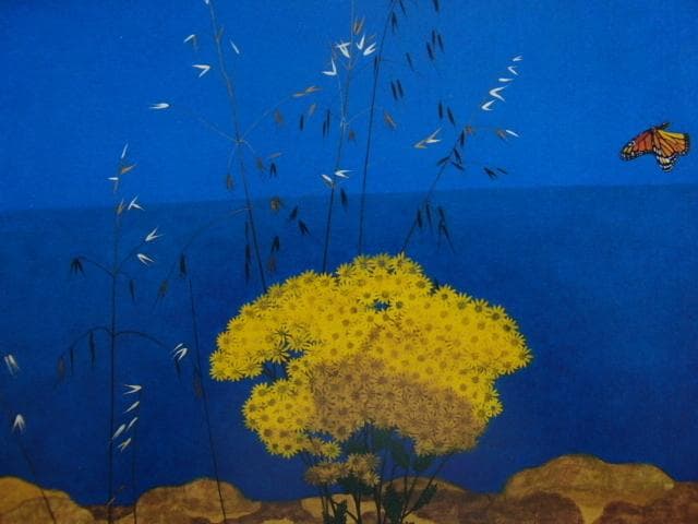 近藤 肇 【華】 希少画集画、状態良好、新品高級額装付、送料無料