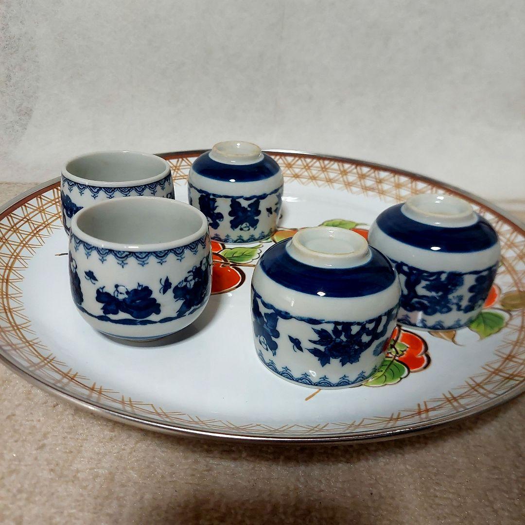 唐子 有田焼 飯茶碗 湯呑み セット 5客組 年代物 レトロ - メルカリ