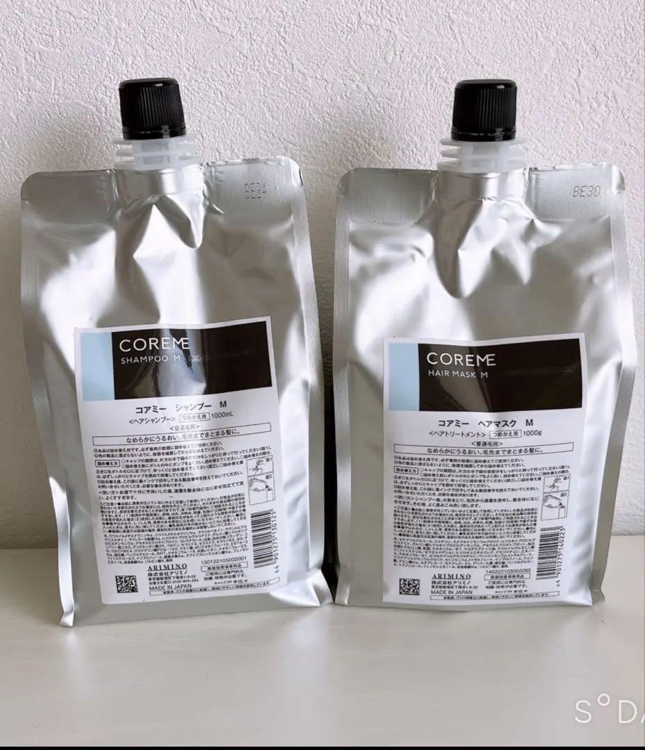 コアミー M シャンプー1000ml/マスク1000g詰替セット - メルカリ