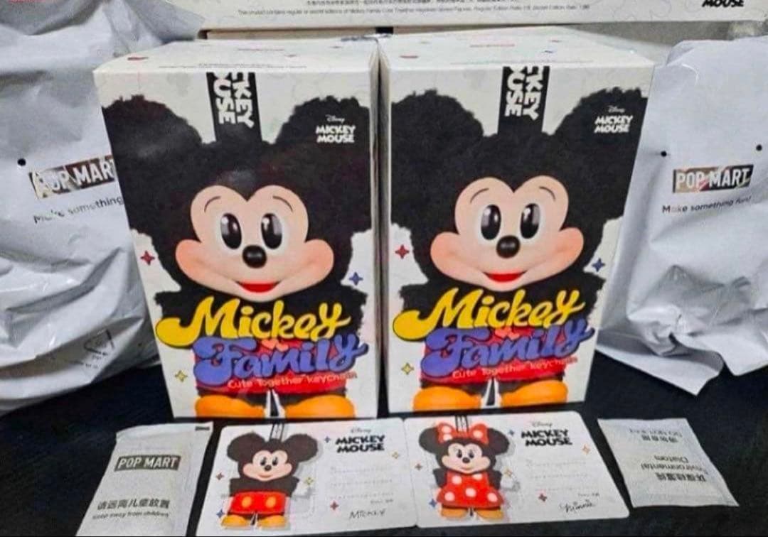 新品 POPMART ディズニーキーホルダーアソートミッキーとミニ 新品