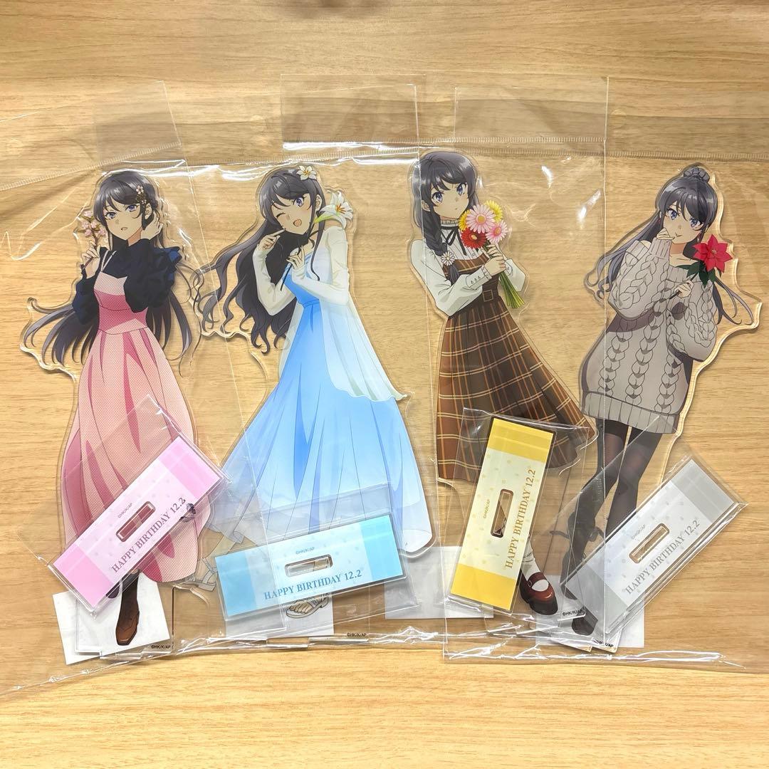 青ブタ 桜島麻衣 特大アクリルスタンド 春夏秋冬 4種コンプ - メルカリ