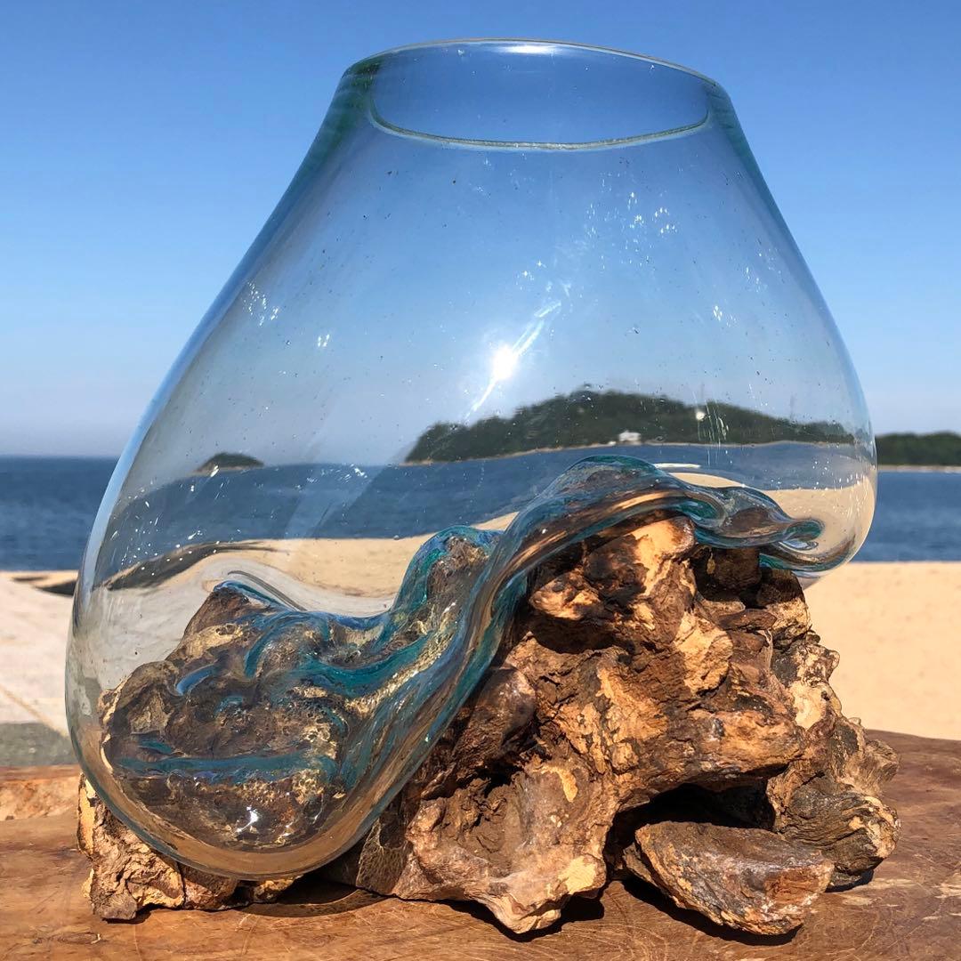 流木ガラス オブジェ特大A 花瓶 金魚鉢 ガーデニング テラリウム 観賞魚 容器 楽天市場】選べる 流木ガラス オブジェ 超特大 めっちゃ大きい XL