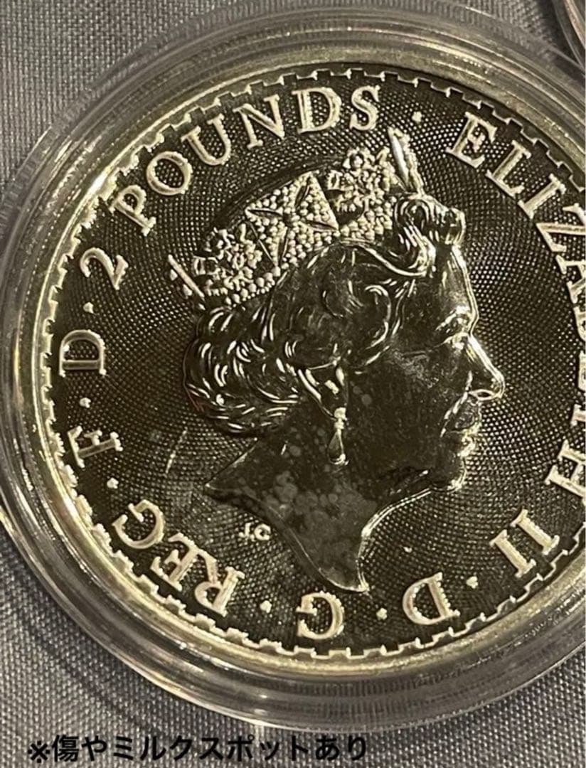 イギリス 2020年 ブリタニア 銀貨 2ポンド 2枚 - メルカリ