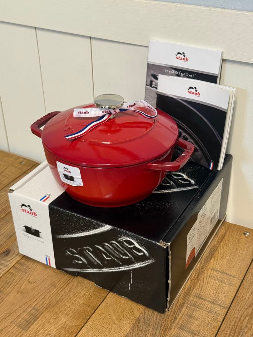新品 ストウブ W a-NABE S チェリー 16cm 40501-003 Amazon.co.jp: staub ストウブ 「 ワナベ チェリー S 16cm 」 両手