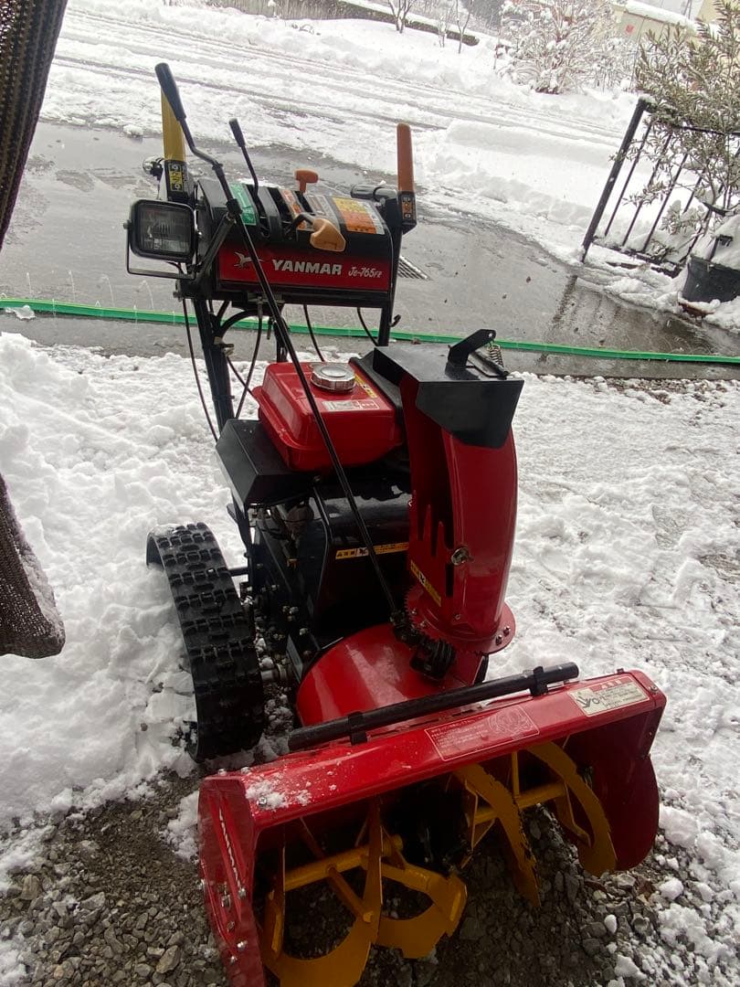 滋賀発 YANMAR Je765FR除雪機 赤 - メルカリ