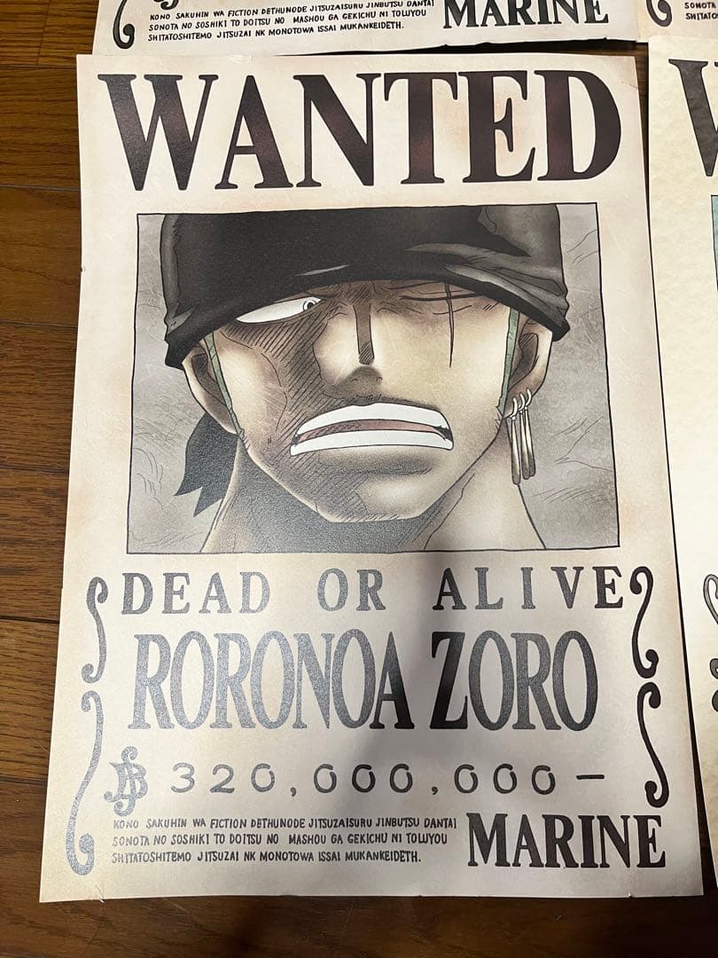 ONE PIECE 指名手配書ポスター ルフィ エース ゾロ ロジャー - メルカリ