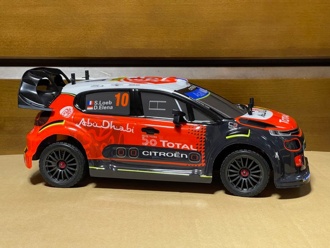 タミヤ1/10 RC TT-02ラリー車シトロエンC3WRCモーター・OP付属