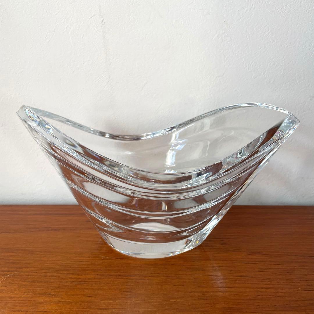 BACCARAT ウェーブボウル　バカラ　花瓶　花器　フラワーベース 47d462e3445663f58bdbcecd033e31