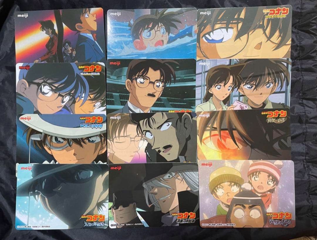 名探偵コナン ミステリークイズカード 新一/蘭/怪盗キッド 名探偵コナン ミステリークイズカード 明治 meiji イラスト 映画 名