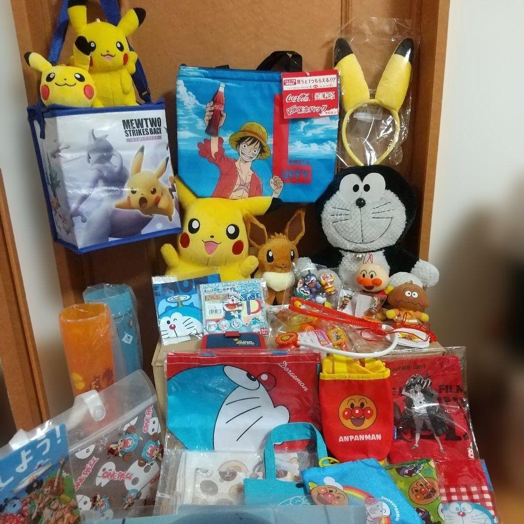 ピカチュウ アンパンマン ドラえもん ワンピース 仮面ライダー まとめ売り52点 一部価格の表記を変更しました。
