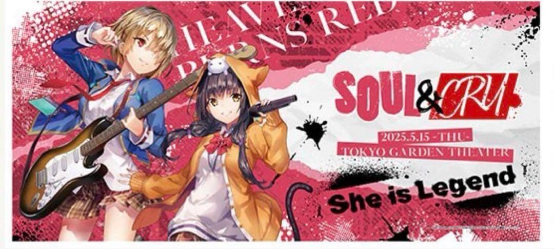 She is Legend ver スペシャルBIGタオル ヘブンバーンズレッド - メルカリ