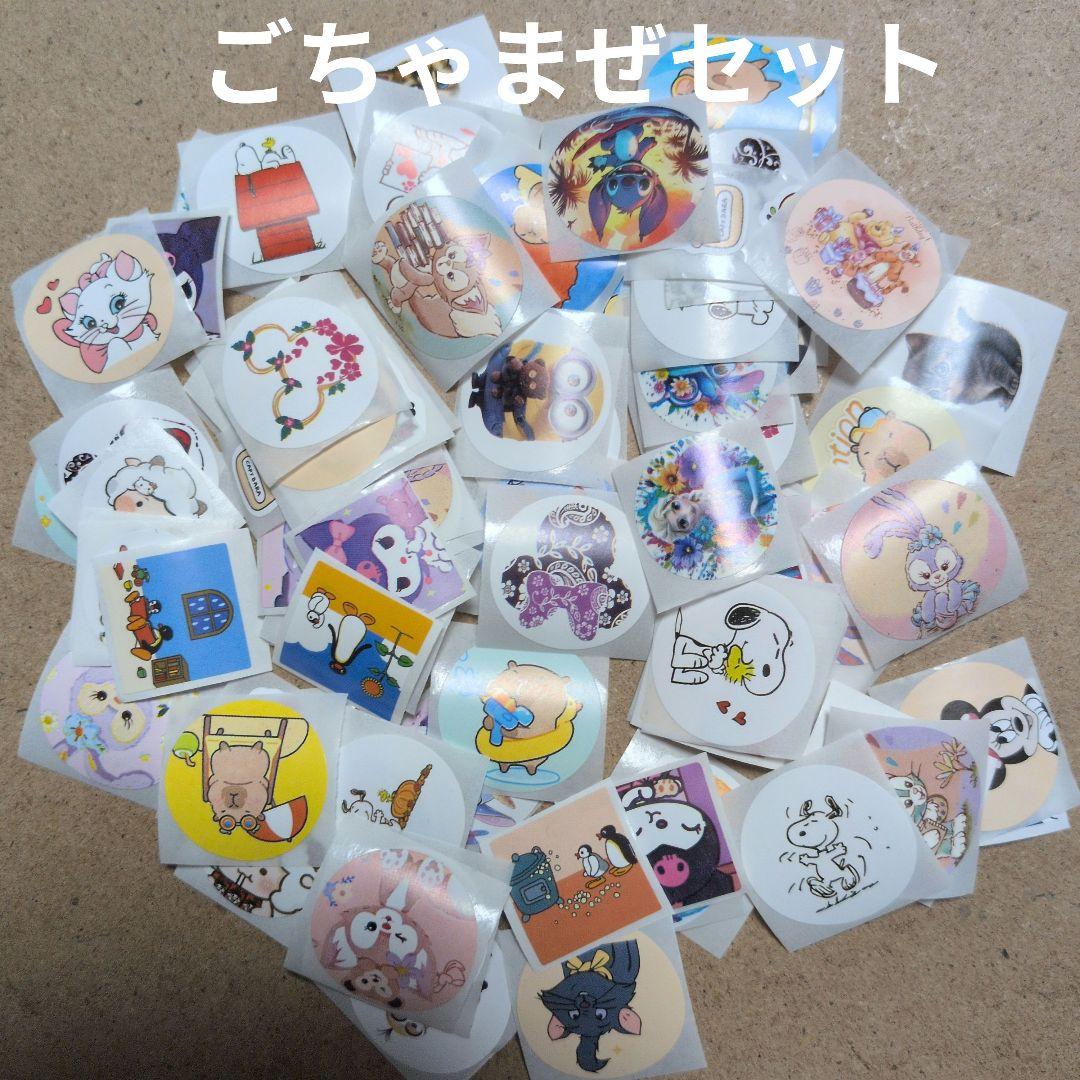 ごちゃまぜキャラクターシール100枚セット - メルカリ