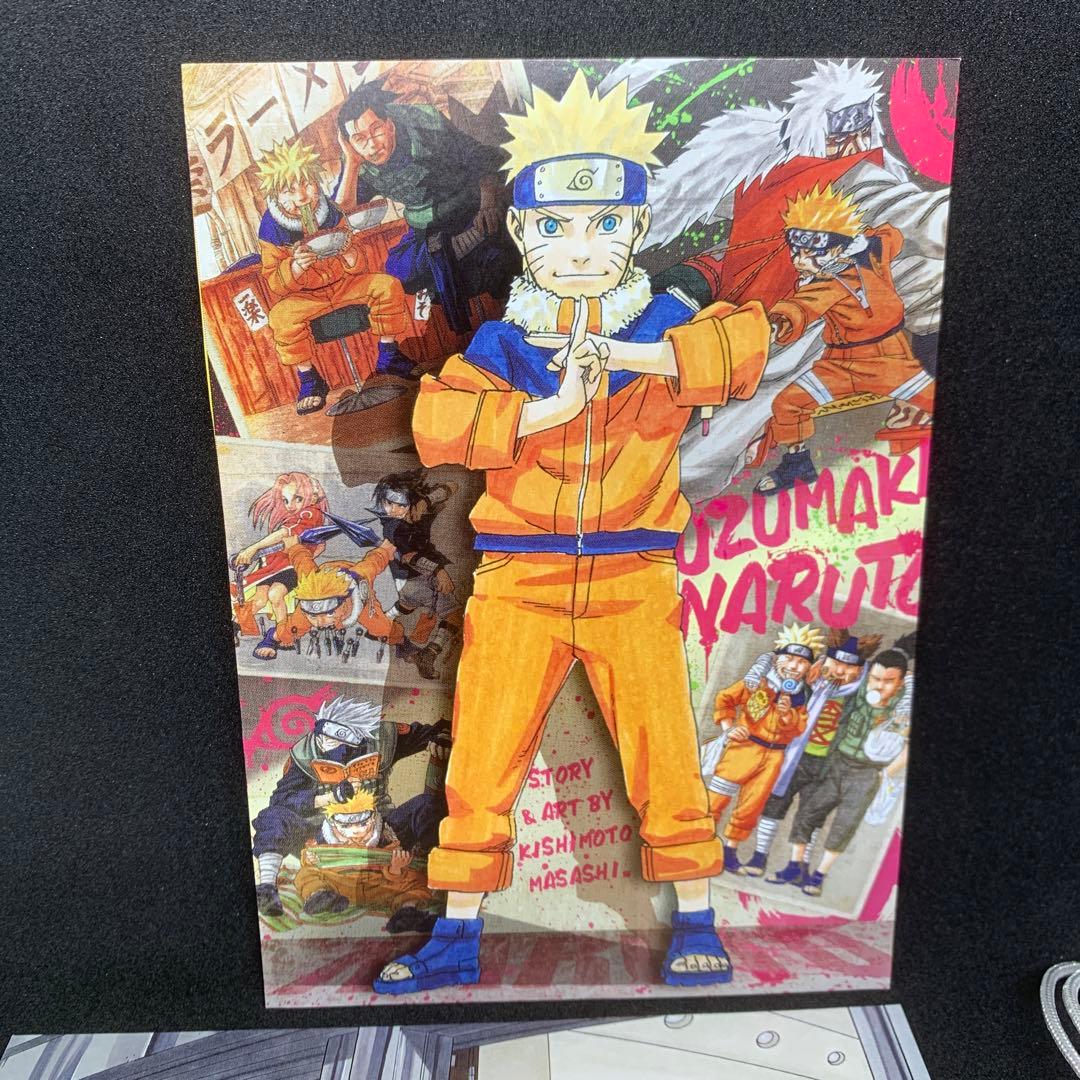 NARUTO ポストカード NARUTO展 御守り サスケ ナルト ボルト 家族